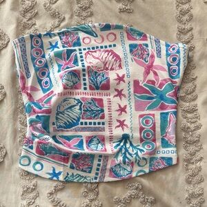 SHEIN Multicolor Graphic Crop Top